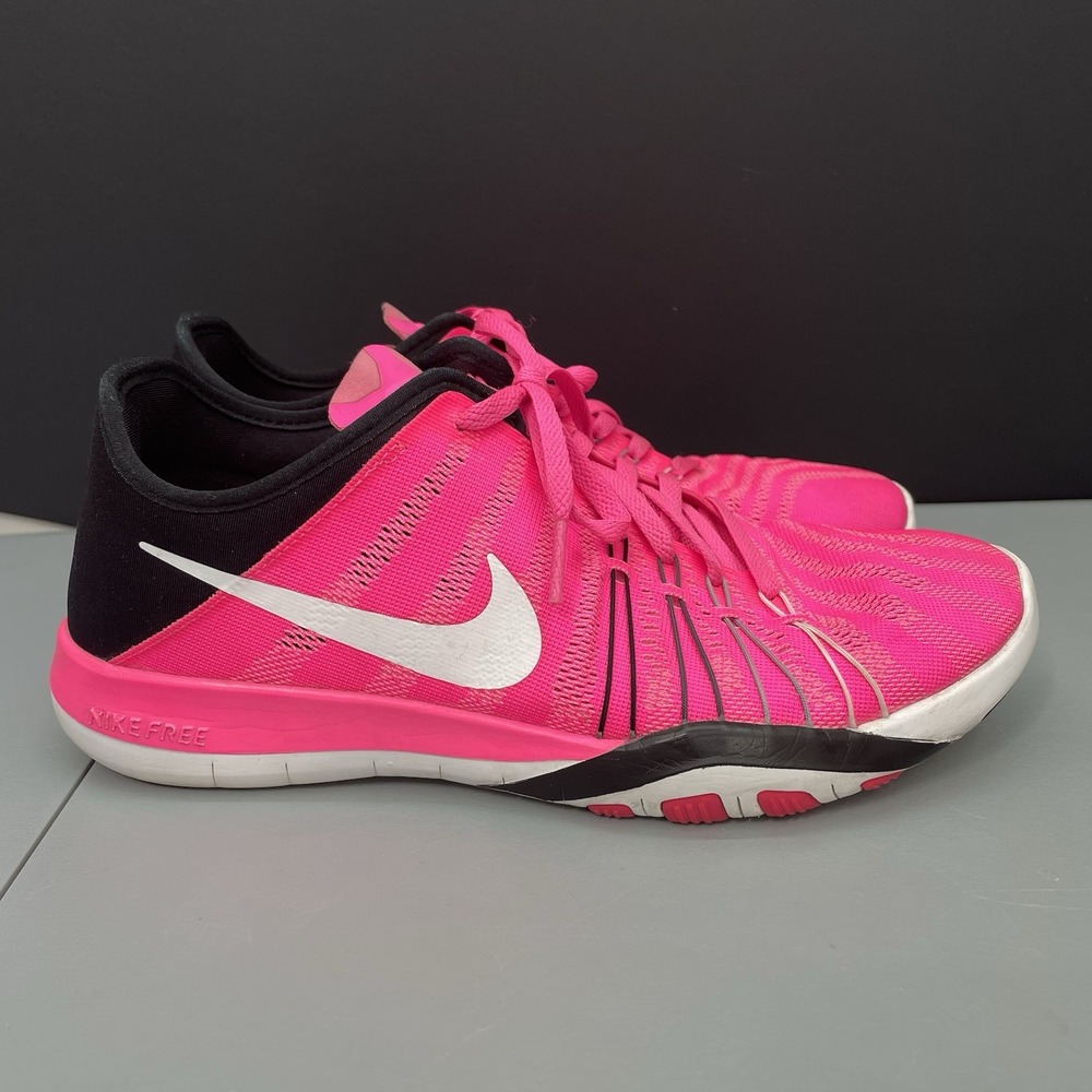 Nike Free TR 6 Sneakers Shoes Cross Training Gym Pink Womens 8